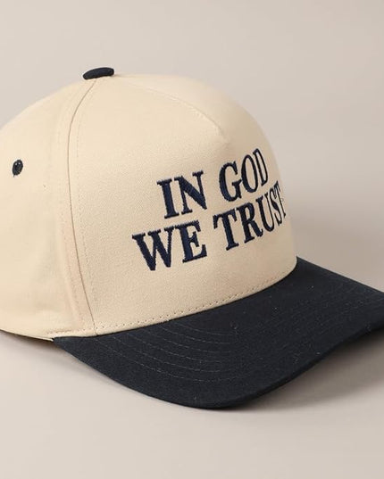 MIRMARU Two-Tone Vintage Canvas Trucker Hats for Men & Women, Adjustable Size Baseball Caps with Trendy Embroidered Design