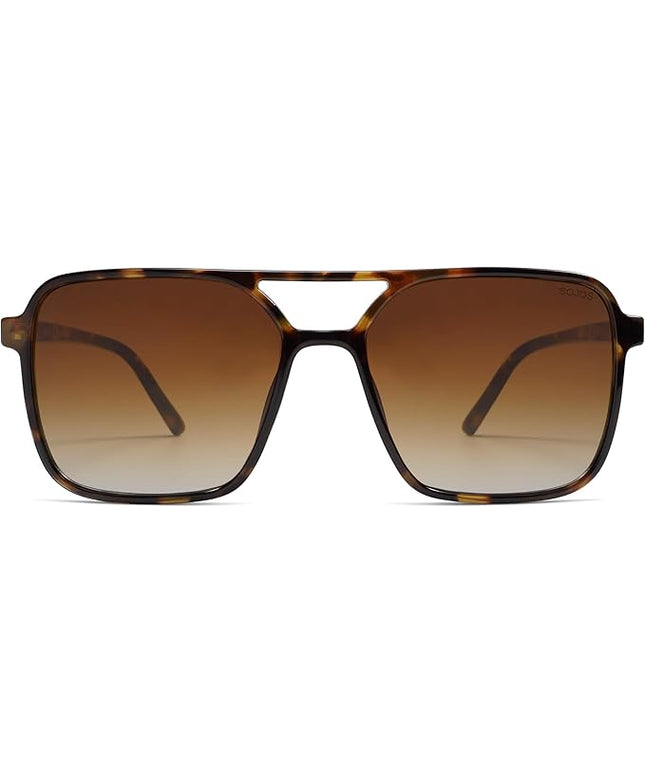 SOJOS Trendy Vintage Aviator Square Sunglasses For Womens Mens Retro 70s UV400 Women Sun Glasses SJ2327