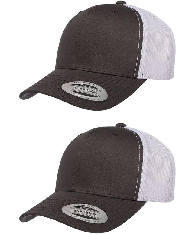 Yupoong Classic Premium Mesh 6 Panel Retro Trucker Cap | Mid Profile Snapback | OSFA | Bulk Pack Available