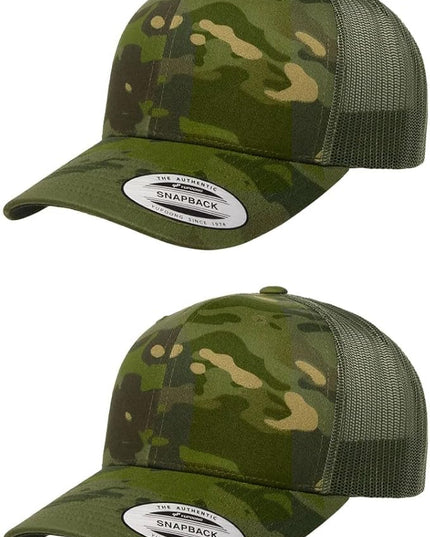 Yupoong Classic Premium Mesh 6 Panel Retro Trucker Cap | Mid Profile Snapback | OSFA | Bulk Pack Available