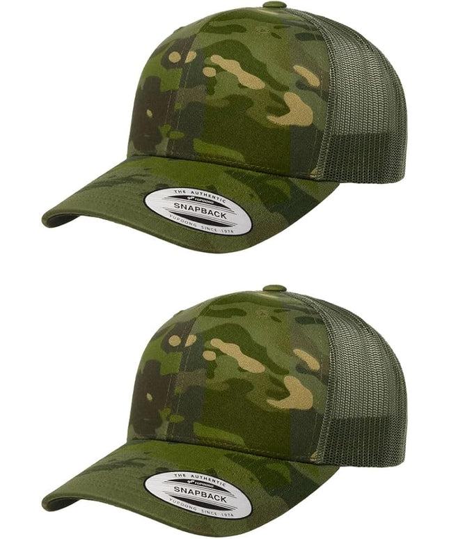 Yupoong Classic Premium Mesh 6 Panel Retro Trucker Cap | Mid Profile Snapback | OSFA | Bulk Pack Available