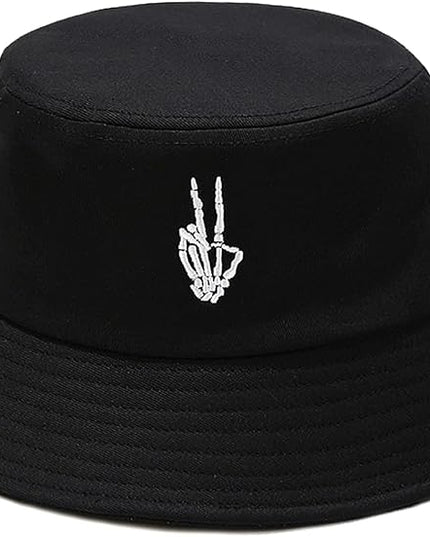 XYIYI Fashion Embroidery Bucket Hat Cotton Beach Fisherman Hats for Women Girls