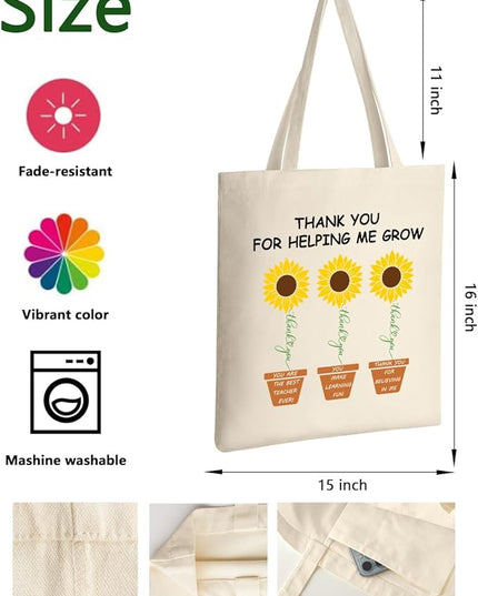 AUSVKAI Canvas Tote Bag for Women, Aesthetic Cute Grocery Grocery Reusable Cotton Gift Bag for Shooping Beach Trendy Gifts