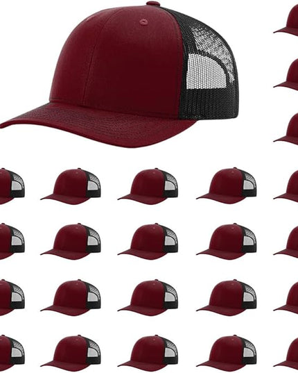 Richardson 112 Classic Six-Panel Adjustable Snapback Trucker Cap | Bulk Packs Available