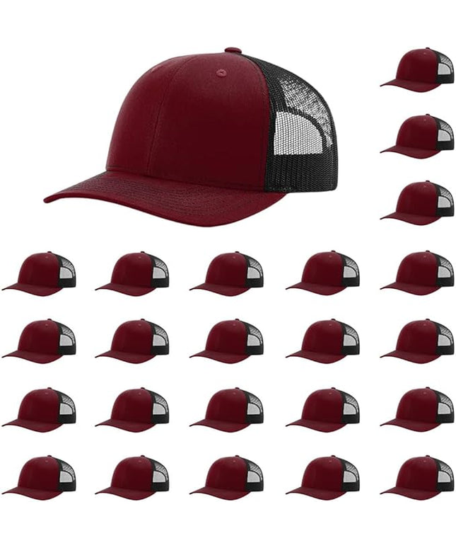 Richardson 112 Classic Six-Panel Adjustable Snapback Trucker Cap | Bulk Packs Available