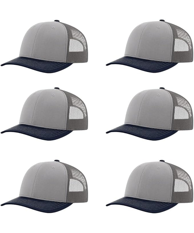 Richardson 112 Classic Six-Panel Adjustable Snapback Trucker Cap | Bulk Packs Available