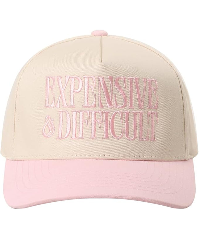 MIRMARU Two-Tone Vintage Canvas Trucker Hats for Men & Women, Adjustable Size Baseball Caps with Trendy Embroidered Design
