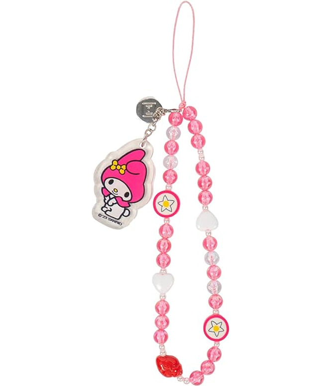 iFace Hello Kitty and Friends Beaded Wristlet Universal Phone Charm Strap - Cute Wrist Chain Lanyard Aesthetic Decor Strap for Cell Phone Camera Keys AirPods Keychains