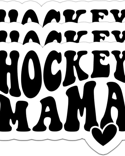 (3PCS) Hockey Mama Stickers – Hockey Mom Waterproof Vinyl Decals for Laptop, Tumbler, Phone, Water Bottle – Hockey Gift for Mom, Mama, Mother – Size 3" x 2.2"