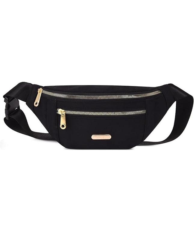 DAITET Crossbody Fanny Pack for Men&Women,Large Waist Bag & Hip Bum Bag with Adjustable Strap for Outdoors Workout Traveling Casual Running Hiking Cycling