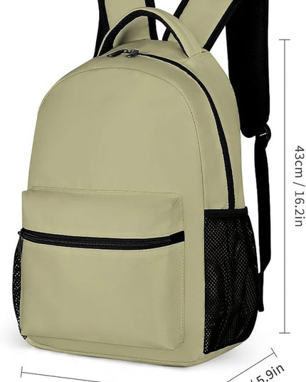 Fashion Sage Green Backpack Lightweight Large Capacity Laptop Daybag for Travel Work
