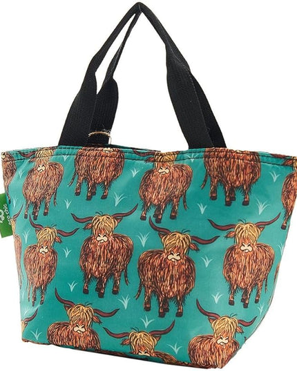 ECO CHIC Insulated Lunch Bag - Waterproof, Reusable Office Lunch Tote Bag for Women & Men - Durable Cooler in Cute Colorful Designs - Ideal for daily lunching