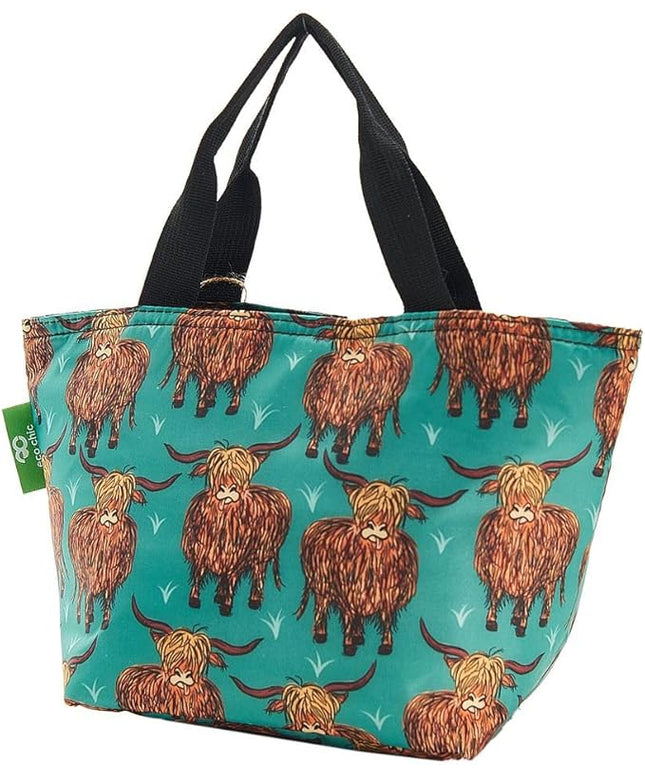 ECO CHIC Insulated Lunch Bag - Waterproof, Reusable Office Lunch Tote Bag for Women & Men - Durable Cooler in Cute Colorful Designs - Ideal for daily lunching