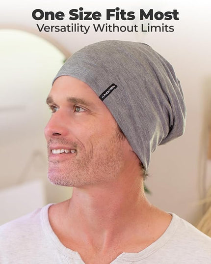 Summer T-Shirt Beanie for Men & Women - Soft Modal - Slouchy Style