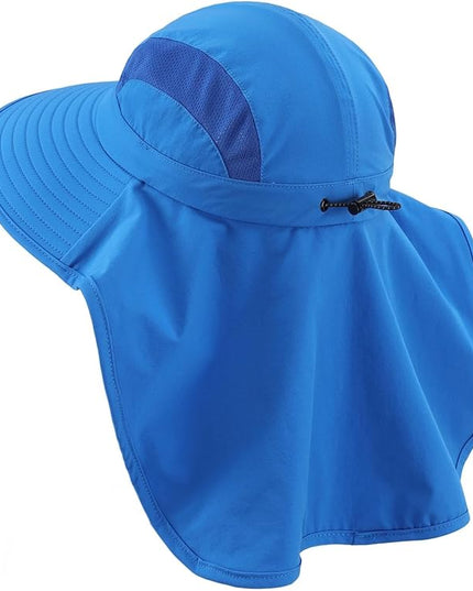 Home Prefer UPF 50+ Sun Hats for Men Women Wide Brim Fishing Hat with Neck Flap UV Protection Sunblock Safari Bucket Hat
