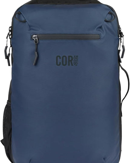 COR Surf Carry On Travel Backpack with Secret Passport Pockets | Carry-On Luggage Backpack With YKK Zippers for Men and Women | The Island Hopper (28L, Navy Blue)