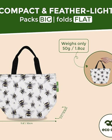 ECO CHIC Insulated Lunch Bag - Waterproof, Reusable Office Lunch Tote Bag for Women & Men - Durable Cooler in Cute Colorful Designs - Ideal for daily lunching