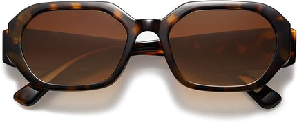 SOJOS Polarized Sunglasses For Women Retro Rectangle Womens Sun Glasses Trendy Narrow Square 90s Shades SJ2232