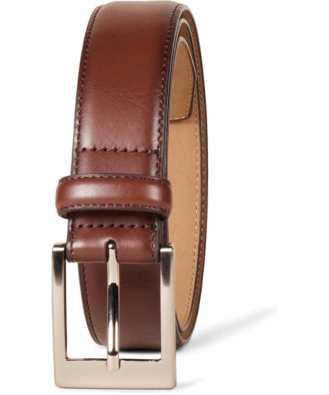Amazon Essentials Men's Leather Belt, Classic Style