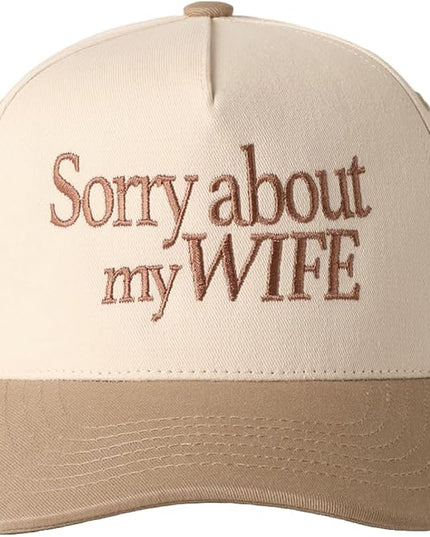 MIRMARU Two-Tone Vintage Canvas Trucker Hats for Men & Women, Adjustable Size Baseball Caps with Trendy Embroidered Design