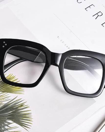 Vintage Women Oversized Sunglasses Designer Luxury Square Sun Glasses UV400 Protection Flat Lens