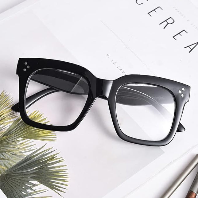 Vintage Women Oversized Sunglasses Designer Luxury Square Sun Glasses UV400 Protection Flat Lens