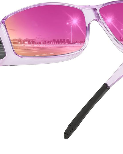MEETSUN Fit Over Glasses Sunglasses for Men Women,Wrap Around Sunglasses Polarized UV400 Protection