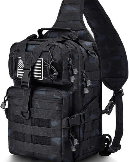HAOMUK Tactical Sling Bag Pack Military Rover Shoulder Sling Backpack EDC Molle Assault Range Bag