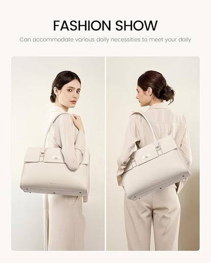 LOVEVOOK Laptop Bag for Women Work Tote Messenger Bag Waterproof Business Office Professional Handbag Shoulder Bag