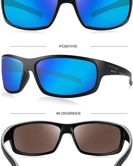 BEALER Polarized Sports Sunglasses for Men Lightweight TR90 Frame Sun Glasses Driving Cycling Fishing UV Protection Shades