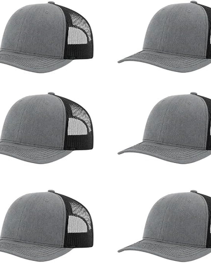 Richardson 112 Classic Six-Panel Adjustable Snapback Trucker Cap | Bulk Packs Available