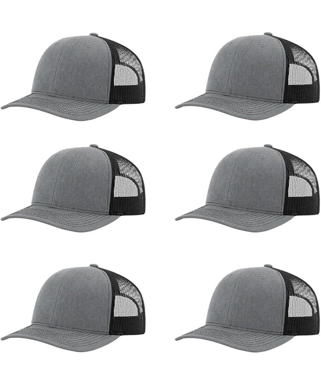 Richardson 112 Classic Six-Panel Adjustable Snapback Trucker Cap | Bulk Packs Available