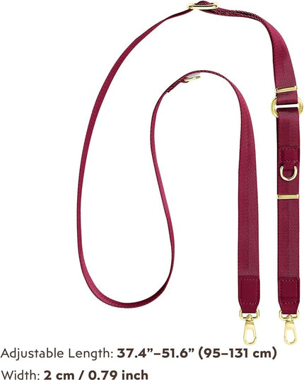 WEZEBEL Red Women’s Crossbody Strap for Cell Phone, Adjustable Nylon Lanyard & Accessory Kit for iPhone for Everyday Carry