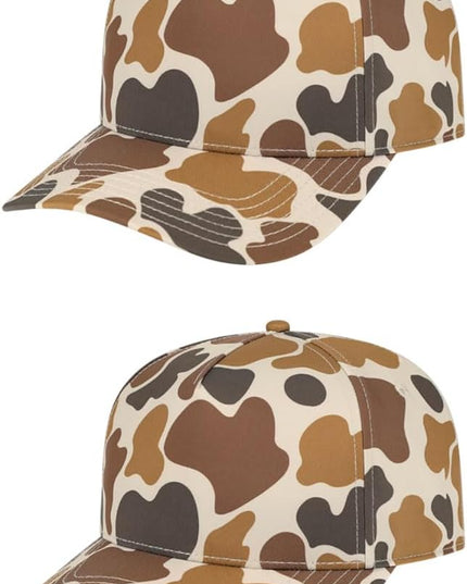 The Hat Pros Cap America i2026 Mid Profile 5-Panel Daybreak Camo Cap w/Quick-Dry Sweatband & Adjustable Snapback
