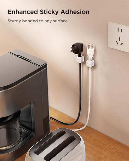 6 Pack Magnetic Cable Clips [Cable Smooth Adjustable] Cord Holder, Under Desk Cable Management, JOYROOM Adhesive Wire Holder Keeper Organizer for Home Office Desk Phone Car Wall Desktop Nightstand