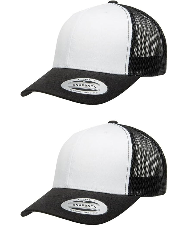 Yupoong Classic Premium Mesh 6 Panel Retro Trucker Cap | Mid Profile Snapback | OSFA | Bulk Pack Available