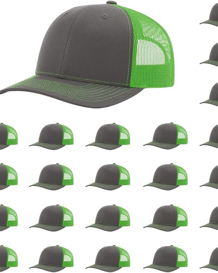 Richardson 112 Classic Six-Panel Adjustable Snapback Trucker Cap | Bulk Packs Available