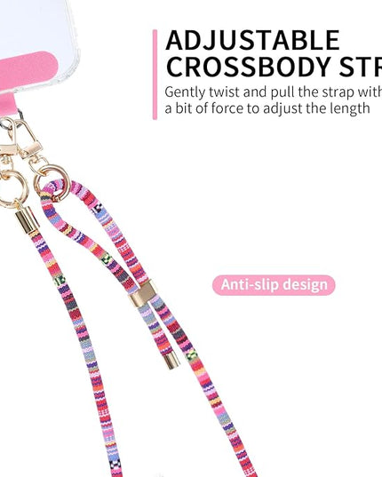 Phone Lanyard Crossbody Neck Strap with Charm Universal Adjustable Shoulder Strap Accessories