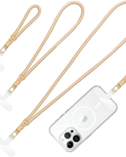 360° Rotatable Adjustable Phone Lanyard 3-Piece Set - Wrist/Neck/Crossbody Strap with Tether Tabs, Universal for Phones