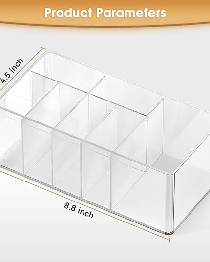 Charger Cable Cord Storage Organizer Easy Storage Without Ties Charger Cable Organizer Cable Management Boxes - 1 Pack（Transparent）