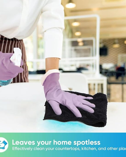HOMEXCEL Black Microfiber Cleaning Cloth, 12 Pack Premium Microfiber Towels for Cars, Lint Free, Scratch-Free, Highly Absorbent, Reusable Cleaning Rags for Car, Household, Kitchen, Window, 11.5"X11.5"