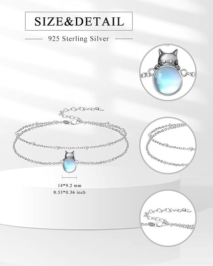 Dorunmo 925 Sterling Silver Infinity Heart Cross Circle Evil Eye Anklet Bracelets for Women Mother's Day Jewelry for Wife Girlfriend Mom Her
