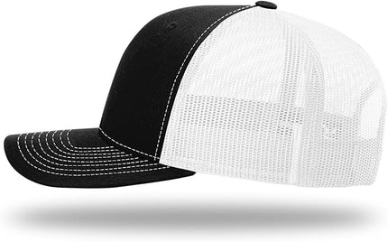 Richardson 112 Trucker Hat - Premium Adjustable Snapback Hat - Structured Six Panel Richardson Blank Caps