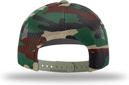 Richardson 112 Trucker Hat - Premium Adjustable Snapback Hat - Structured Six Panel Richardson Blank Caps