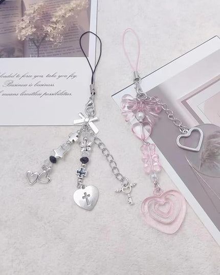 Cute Y2K Phone Charm Aesthetic Phone Charms Accessories Cute PhoneLanyard String for Bag Purse Backpack Airpods Pendants Decor