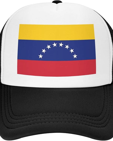 Cute Flag Baseball Cap for Men Women Mesh Trucker Hat Adjustable Patriotic Snapback Baseball Hat for Sports Running