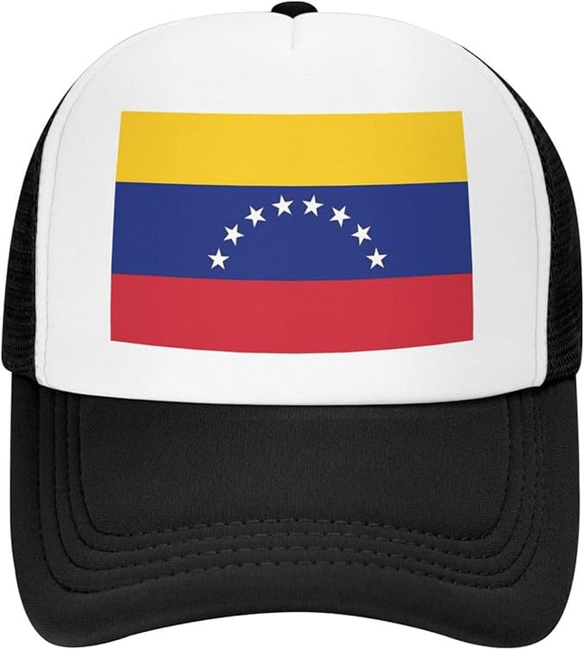 Cute Flag Baseball Cap for Men Women Mesh Trucker Hat Adjustable Patriotic Snapback Baseball Hat for Sports Running