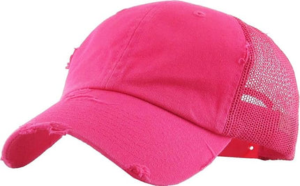 KBETHOS Vintage Washed Distressed Cotton Dad Hat Baseball Cap Adjustable Polo Trucker Unisex Style Headwear