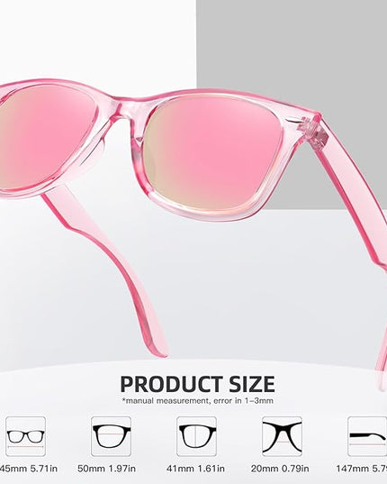 MEETSUN Polarized Sunglasses for Women Men Classic Retro Square Frame Driving Sun Glasses UV Protection