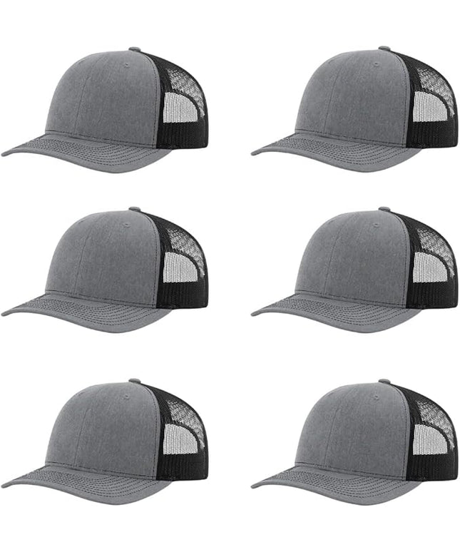 Richardson 112 Classic Six-Panel Adjustable Snapback Trucker Cap | Bulk Packs Available